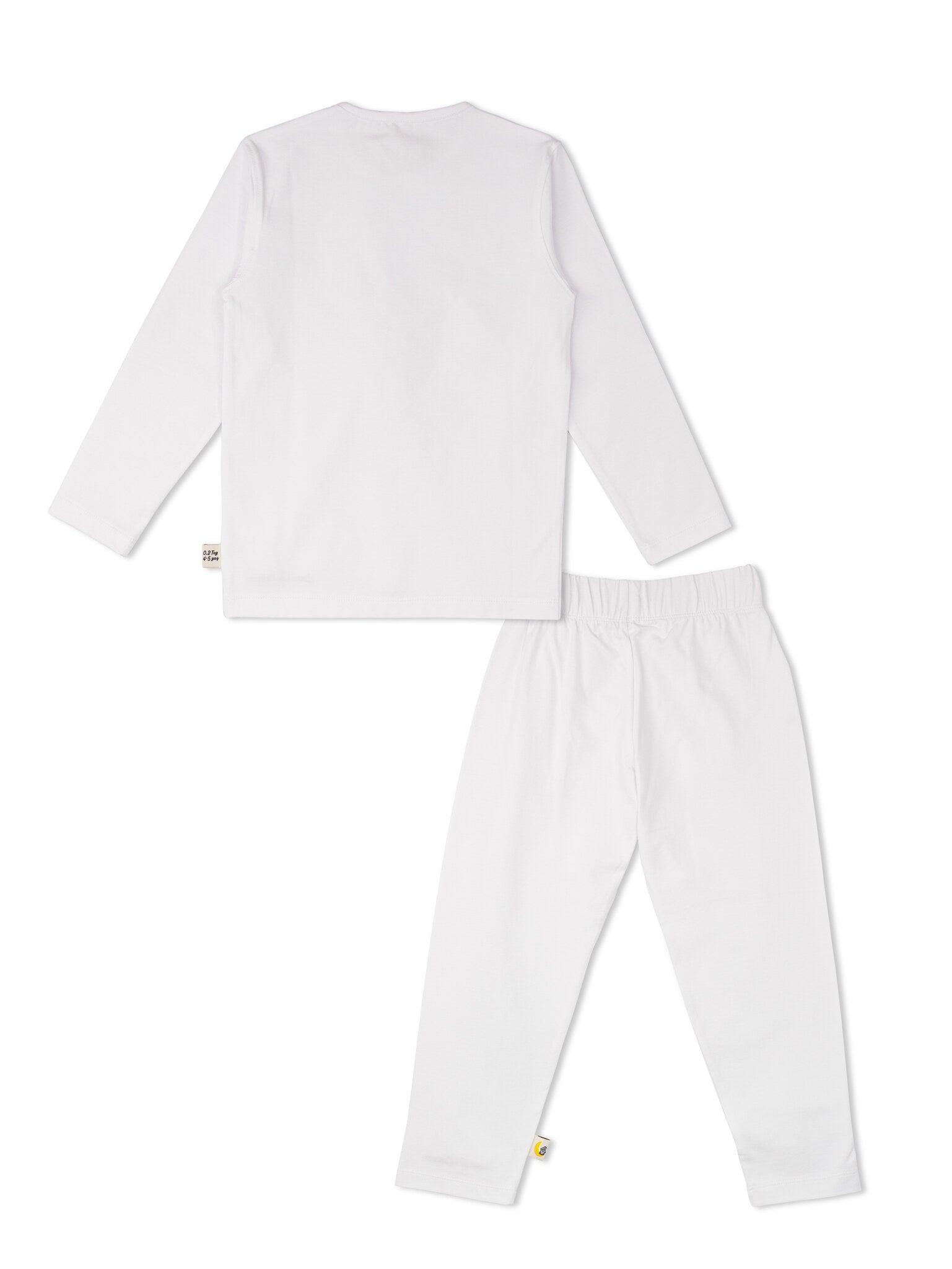 White 0.2 Tog Organic Cotton Day & Night Two-Piece Set